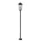 Z-Lite Gannon 3 Light Outdoor Post Mounted Fixture, 10in. W x 100.5in. H, Black 5008PHBR-5012P-BK - alternate 6